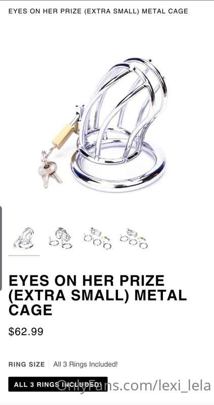 Omg guys 🙊 i just found the perfect little cage for a sissy ..