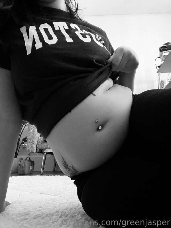 oof . belly is getting a bit plump