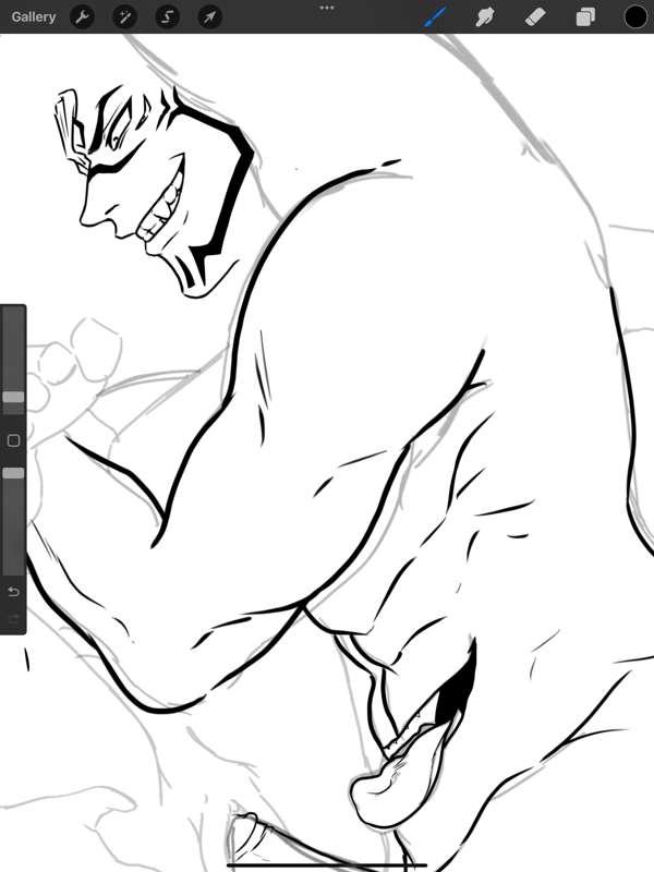Working on linework