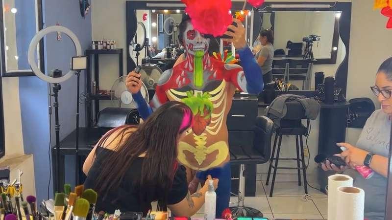 Video | Anti Valentine's body paint