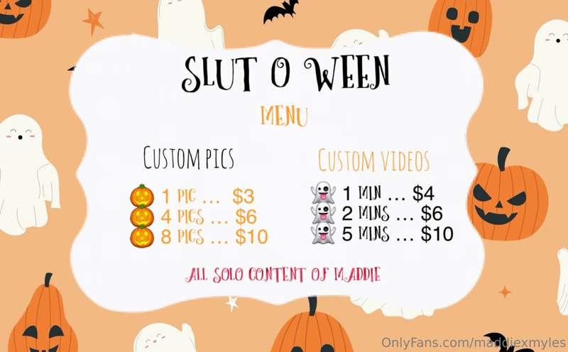 🧡 October Customs 🖤

Im taking solo customs for the whole of..