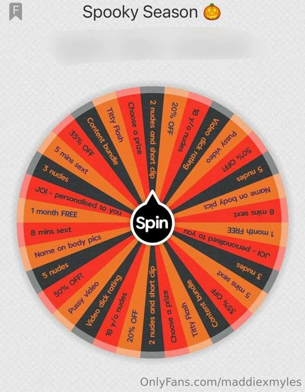 GAME TIME 🎃 

A variety of prizes! Win every time! 

👻 1 spi..
