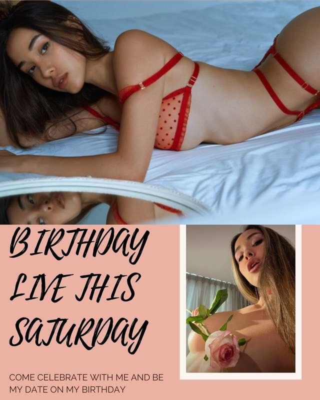 i’m going live on my actual birthday 🎂 so save the date—May ..