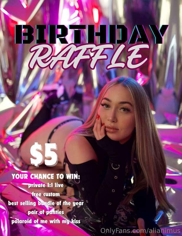 🎈BIRTHDAY RAFFLE is here!🎈For my birthday I'm planning to do..