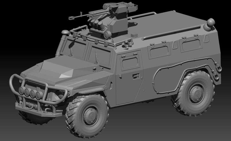 GAZ Tigr Work in progress