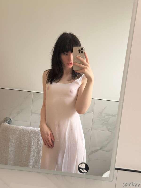 Do you like my dress? 🤭 DEFINITELY appropriate to go out on ..