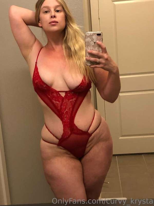Mirror, mirror on the wall, feeling fiery and bold in my red..