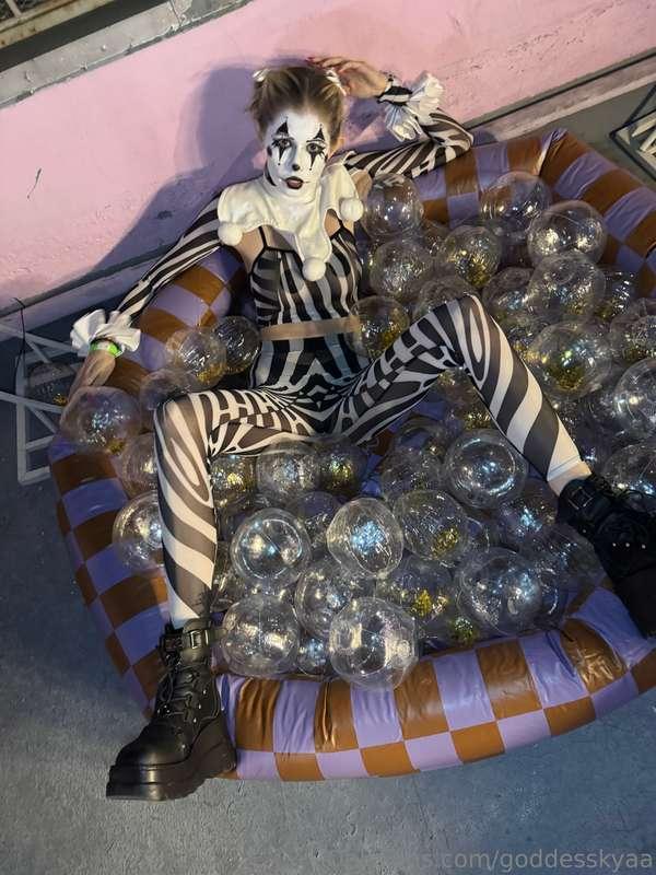 Clowning around … if you don’t have a clown fetish you soon ..