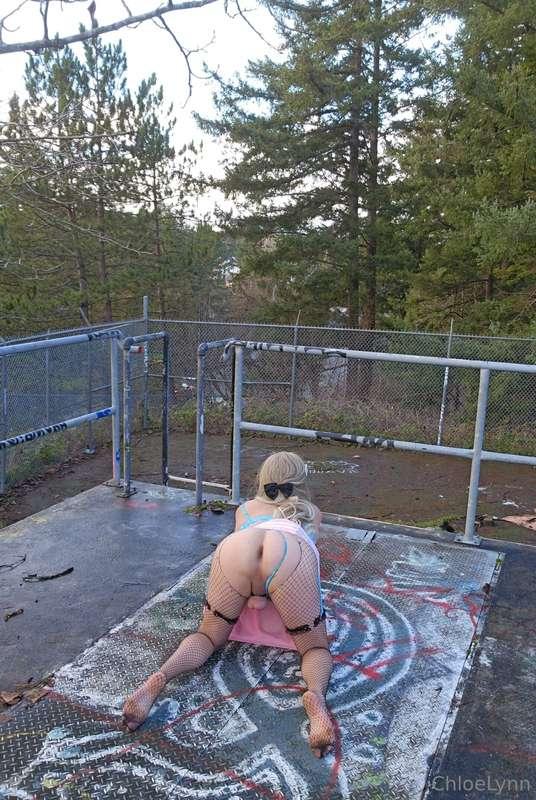 you stumble across a bent over sissy in heat on your evening..