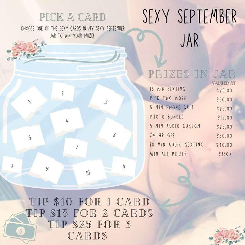 ‼️ Are you ready to play with Me & my Sexy September Jar?? 😈..