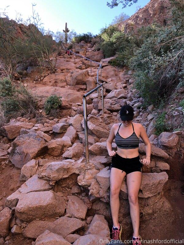 A hike isn't complete until I flash my titties for a photo!