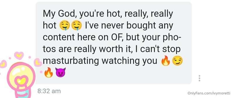 nice feedback to receive! 🔥🔥😏😏

what do you want me to send ..
