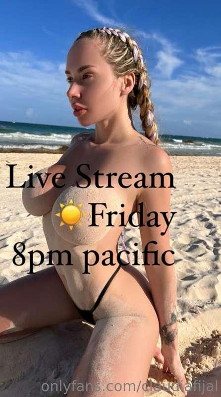 FULL NUDE Livestream time! See you tomorrow! 

Remember to t..