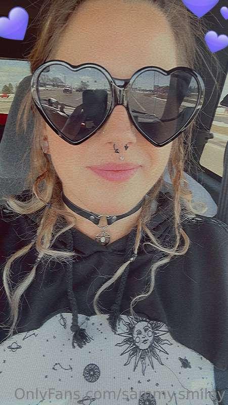 Heart shaped glasses 🖤🫶🏻