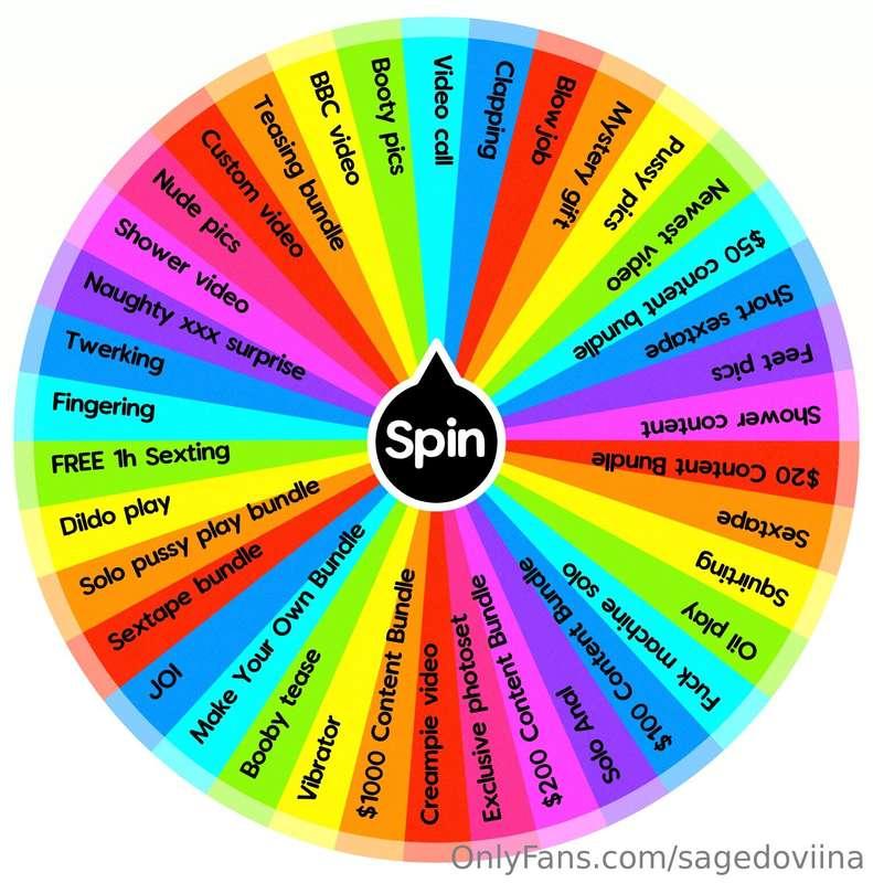 🎡 SPIN THE WHEEL 🎡I haven't done a game in a long time so I ..