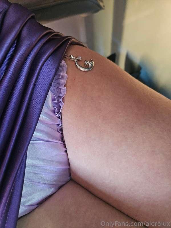 Imagine slipping your hand under my dress to find soft silky..