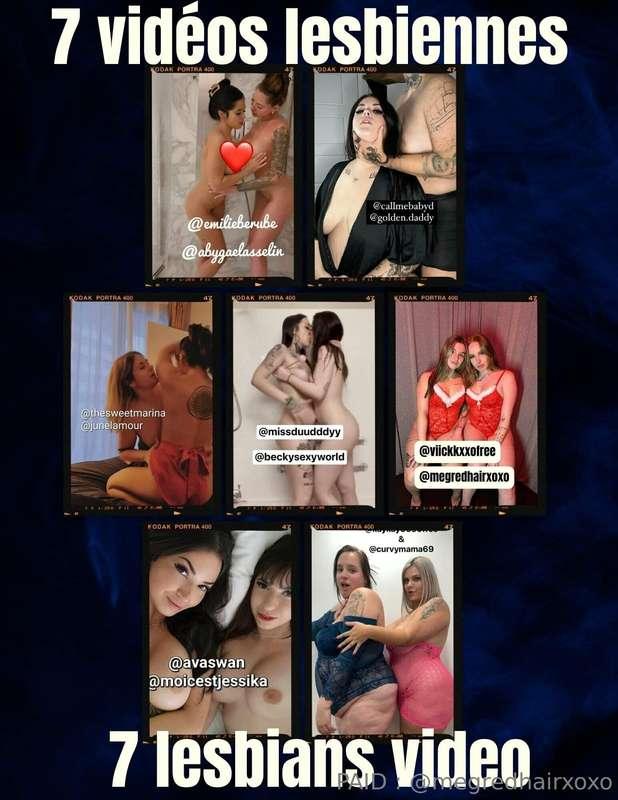 # 14 filles, 7 vidéos lesbiennes et beaucoup de plaisir! 

M..