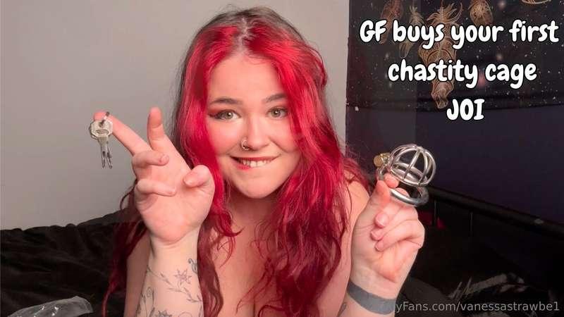 I can’t wait to lock you up! new chastity video drops tonigh..