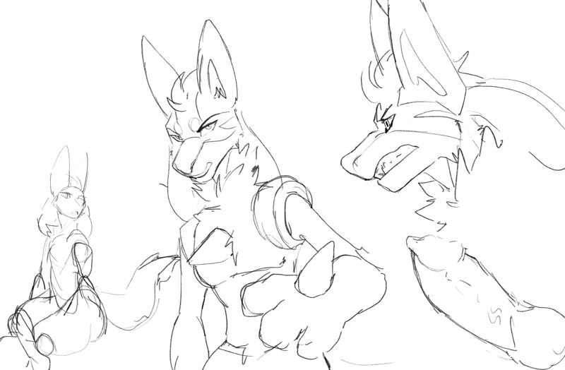 Aura Anubis doodles 1