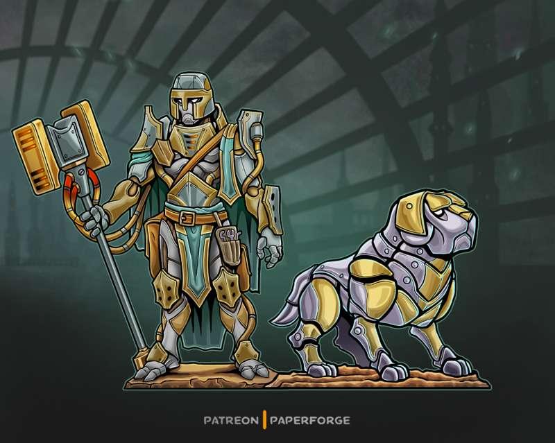 Warforged Battlesmith Artificer & Steel Defender