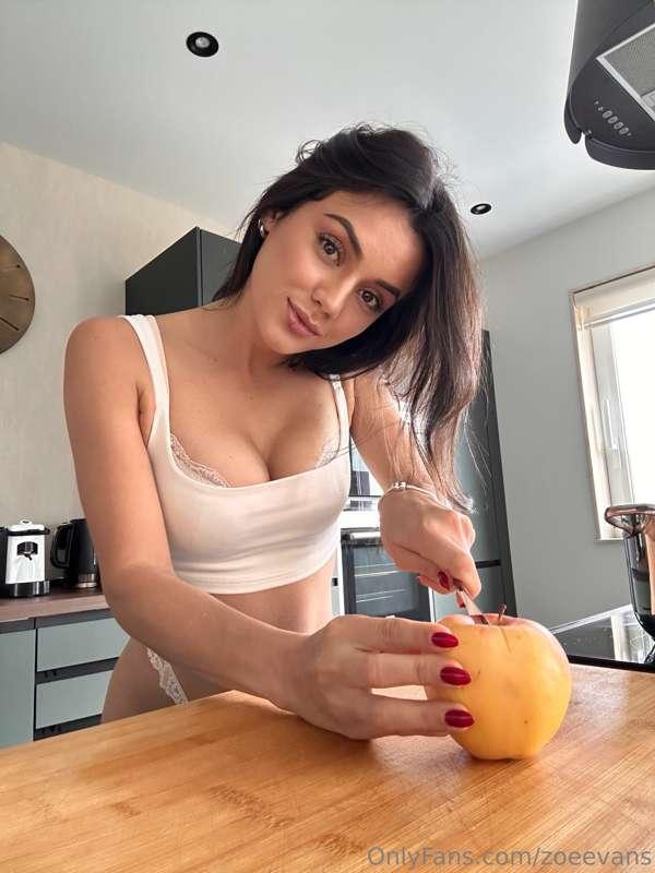Imagine you come home from work and see me cooking for you w..