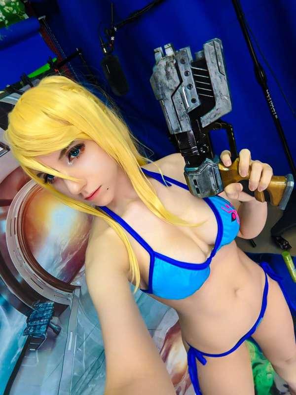 Samus Aran selfie set preview 