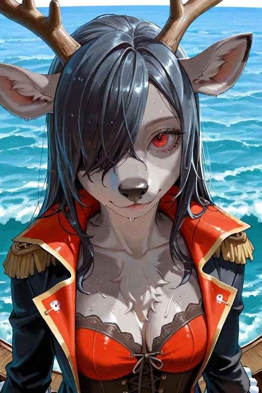 Deer at Sea 