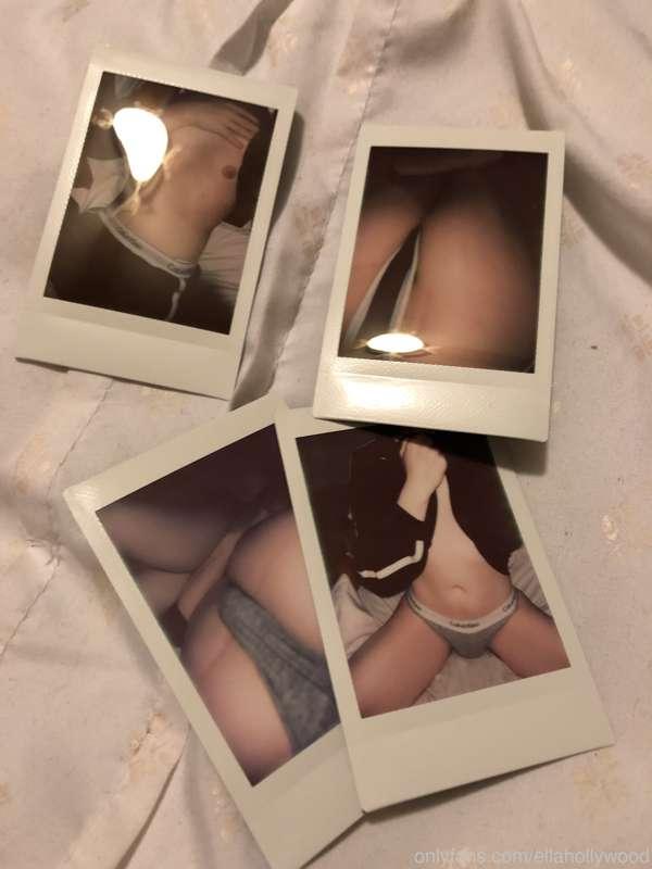 here, y’all can see the Polaroids I’m sending