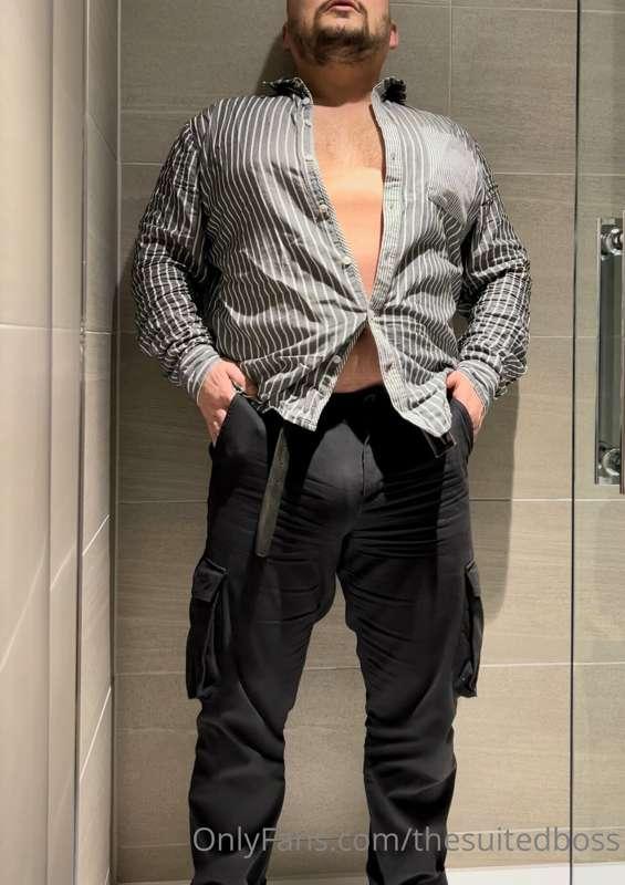 Now get down on your knees, relax and unzip my trousers