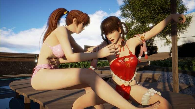 Kasumi - Belly palmed! (4K)