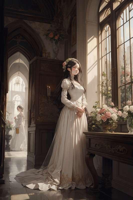 夫の帰りを待つ妻