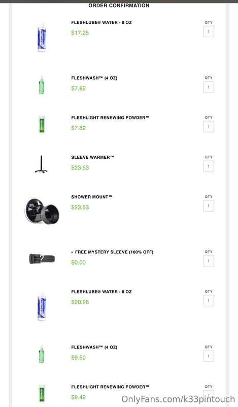 Finally bought some more cleaner and lube for my fleshlight ..