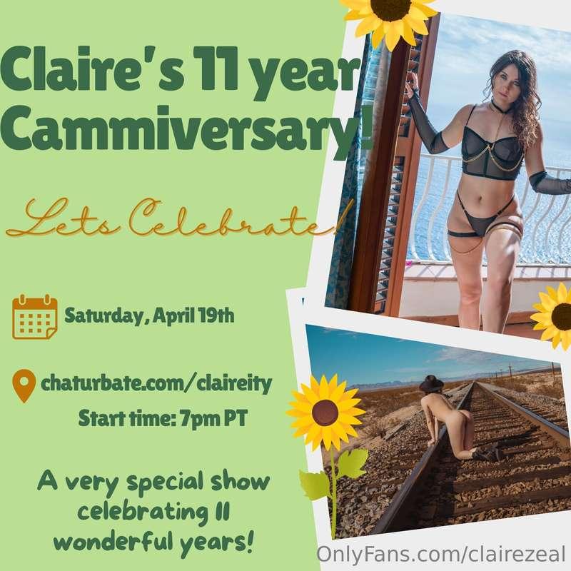 We will be celebrating my cammiversary this Saturday!! It’s ..