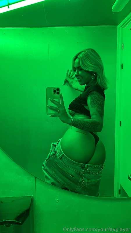 Imagine you are coming into a bathroom at a bar, and I’m wai..