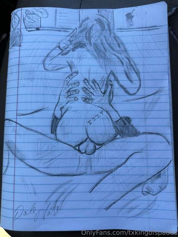 I also do personal drawings, screenshot your fav clip from m..