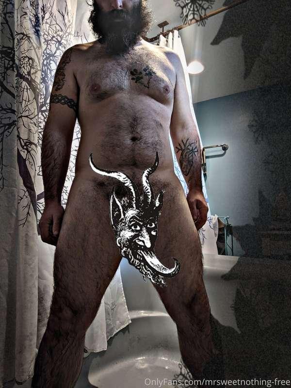 Krampus is cumming to town babe. Better lock the house down ..