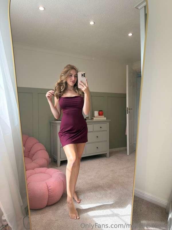 Do you like my dress? Thinking of wearing this for our next ..