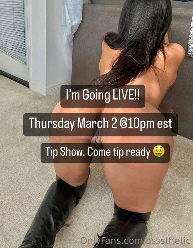 ***LIVE SHOW TONIGHT*** 😘😘 don’t miss it!