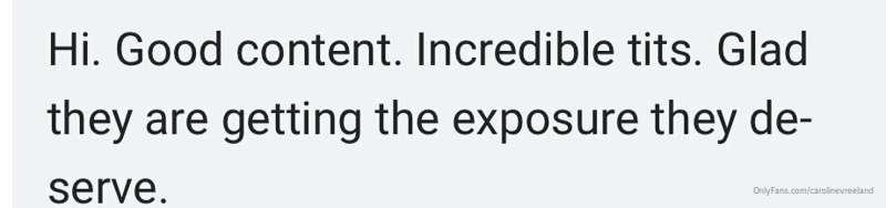 love feedback like this 💗