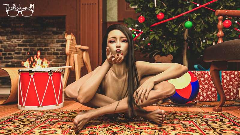 Christmas kiss NSFW