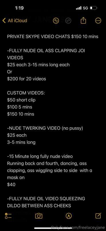 Here’s my menu! 
Also I accept 💰 app!