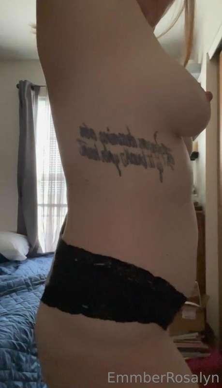 My tattoo says "Keep on dreaming even if it breaks your hear..