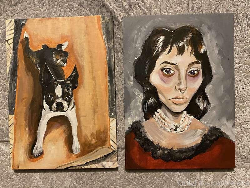 bitching aside i finished 2 paintings today🥰