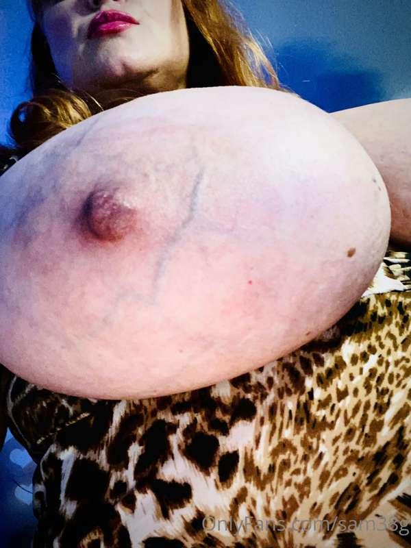 It even amazes me how much one boob can take up the whole sc..