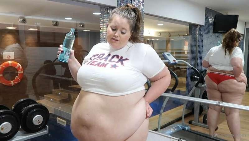 Fatty on a treadmill 🐷