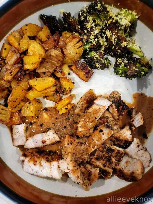 Pork and veg.