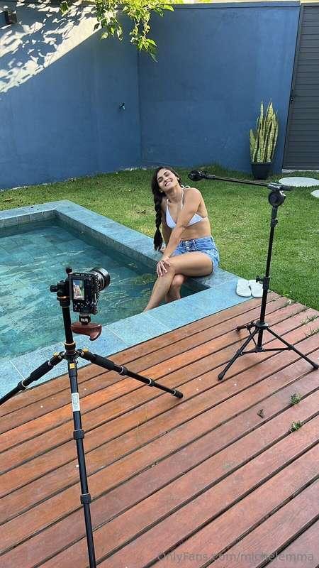 #tbt behind the scenes! Recording content for you!