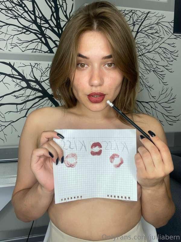 I wanna kiss your cock daddy and leave a mark with my lipsti..