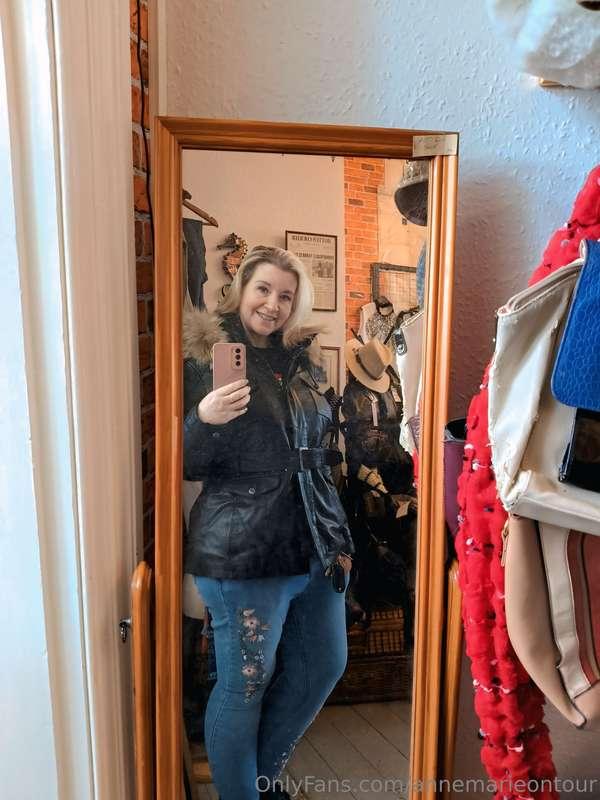 Second hand shop find! Am I too old for leather though? 🤔 