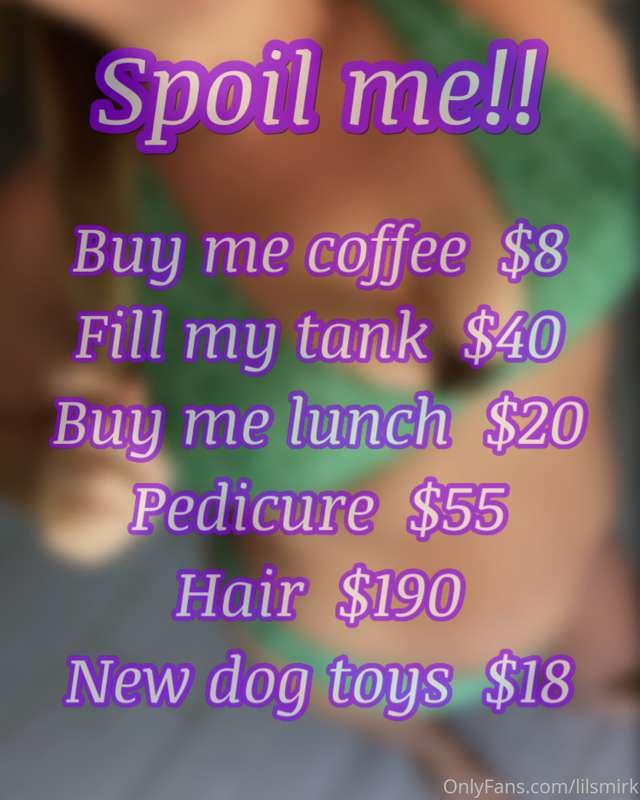Don’t you want to treat me and be added to my favorite fan l..